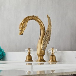 Swan Shaped Brass Three...