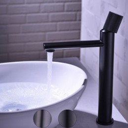 Black Gun Color Basin Tap...